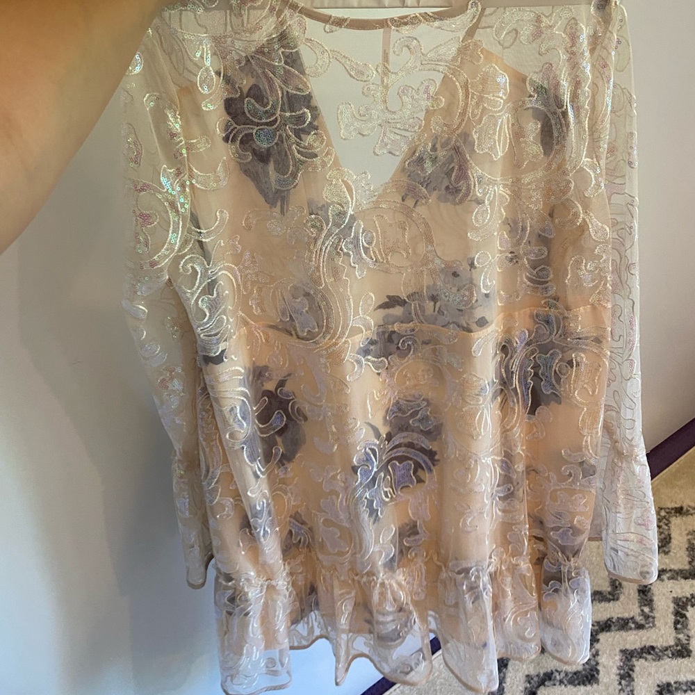 Free people shimmery dress! Barely worn